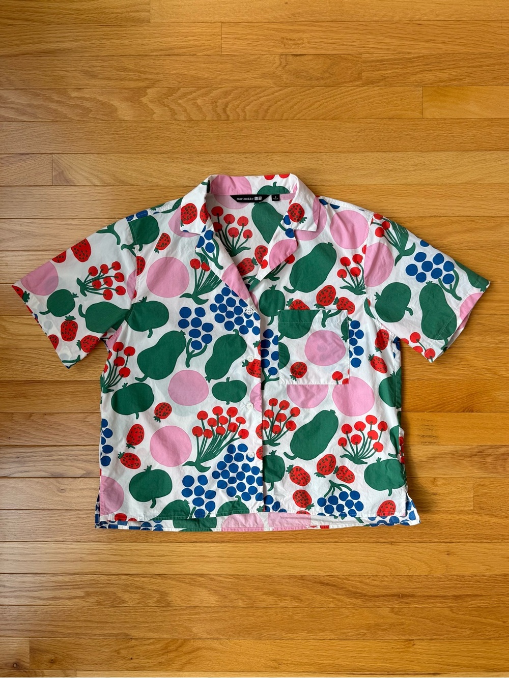 Marimekko for Uniqlo Women’s Camp Collar Short Sleeve Shirt